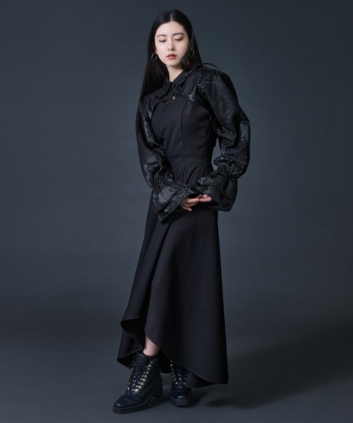 Ellno de Mavie（エルノデメヴィ）の「チャイナジャガードボレロ（カーディガン/ボレロ・レディース・ブラック/アイボリー・FREE）」の22枚目の写真