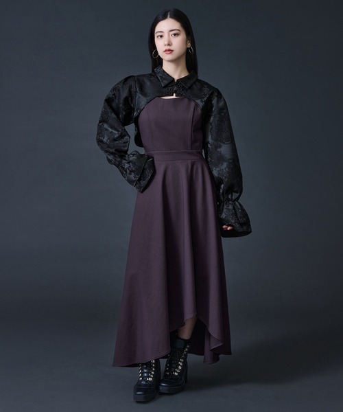 Ellno de Mavie（エルノデメヴィ）の「チャイナジャガードボレロ（カーディガン/ボレロ・レディース・ブラック/アイボリー・FREE）」の15枚目の写真