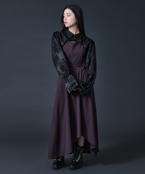 Ellno de Mavie（エルノデメヴィ）の「チャイナジャガードボレロ（カーディガン/ボレロ・レディース・ブラック/アイボリー・FREE）」の18枚目の写真