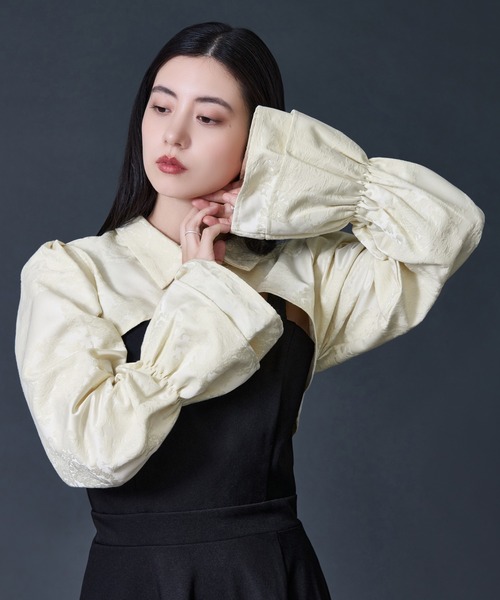 チャイナジャガードボレロ（カーディガン/ボレロ）｜Ellno de Mavie