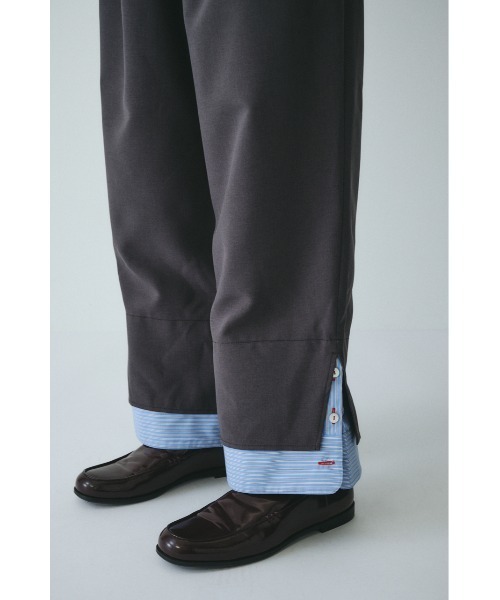 HeRIN.CYE（ヘリンドットサイ）の「Double hem pants　　ダブルヘムパンツ（その他パンツ・レディース・グレー/ネイビー・36/38）」の10枚目の写真