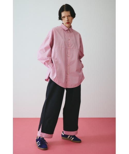 HeRIN.CYE（ヘリンドットサイ）の「Double hem pants　　ダブルヘムパンツ（その他パンツ・レディース・グレー/ネイビー・36/38）」の11枚目の写真