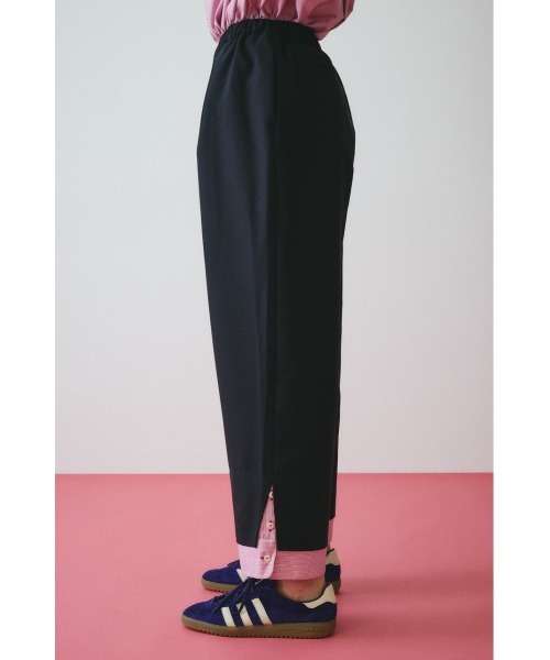 HeRIN.CYE（ヘリンドットサイ）の「Double hem pants　　ダブルヘムパンツ（その他パンツ・レディース・グレー/ネイビー・36/38）」の12枚目の写真