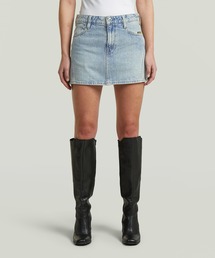 Cinch Mini Skirt/シンチバックディテールデニムミニスカート