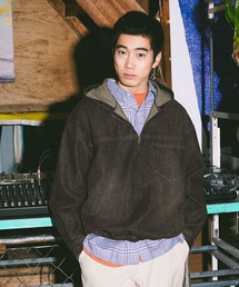 niko and... | デニムハーフジップフーディ DENIM HALF-ZIP HOODIE [niko and ...JEANS](パーカー)