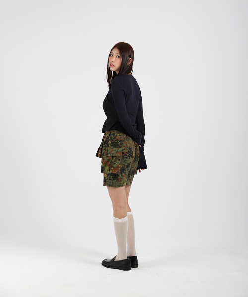 COTTONREBIRTHCLUB(コットンリバースクラブ)の「カーゴスカート(カモフラージュ)(スカート・レディース・その他・SMALL/MEDIUM)」の2枚目の写真