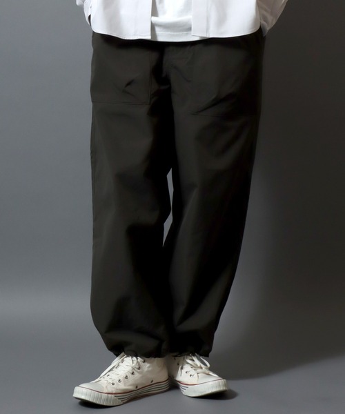 ANPAS（アンパス）の「Wide Leg Stretch Ripstop Climbing Pants /速乾リップストップ ワイドクライミングパンツ ストレッチ イージーパンツ メンズ レディース ボトムス アウトドア（その他パンツ・メンズ・ブラック/カーキ・M/L/XL）」の2枚目の写真