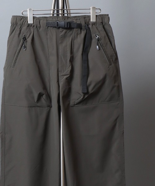 ANPAS（アンパス）の「Wide Leg Stretch Ripstop Climbing Pants /速乾リップストップ ワイドクライミングパンツ ストレッチ イージーパンツ メンズ レディース ボトムス アウトドア（その他パンツ・メンズ・ブラック/カーキ・M/L/XL）」の4枚目の写真