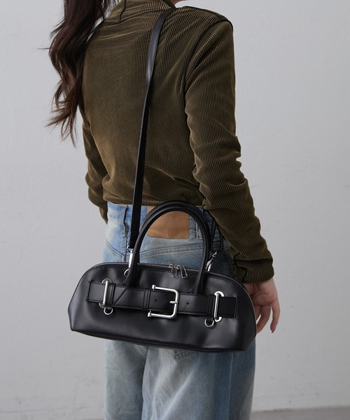 Lui's（ルイス）の「2WAYショルダーベルトバッグ（ショルダーバッグ・レディース・オフホワイト/ブラック・FREE）」の4枚目の写真
