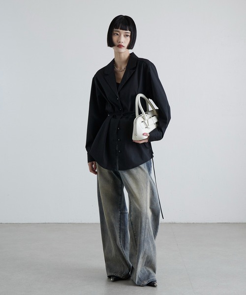 Lui's（ルイス）の「2WAYショルダーベルトバッグ（ショルダーバッグ・レディース・オフホワイト/ブラック・FREE）」の14枚目の写真