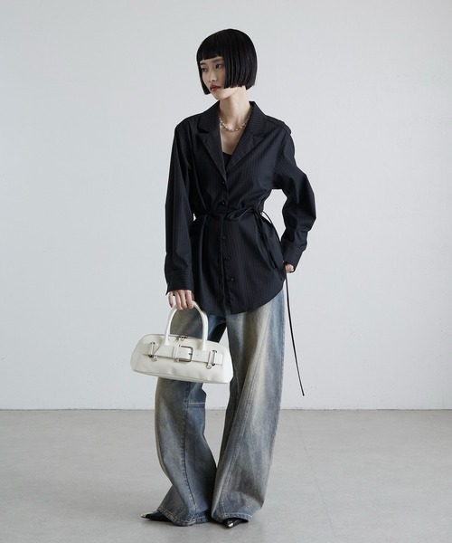 Lui's（ルイス）の「2WAYショルダーベルトバッグ（ショルダーバッグ・レディース・オフホワイト/ブラック・FREE）」の15枚目の写真