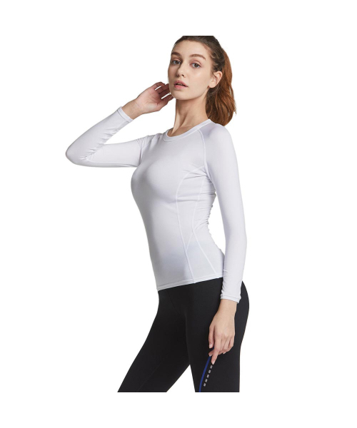 TESLA（テスラ）の「レディース 起毛 防寒 ランニング インナー 長袖Tシャツ（その他トップス・レディース・ホワイト/ブラック/チャコール・S/M/L/2XL/XL）」の5枚目の写真
