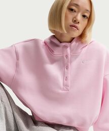 NIKE（ナイキ）の「ナイキ フェニックス フリース ウィメンズ オーバーサイズド クロップド パーカー   Nike Phoenix Fleece Women's Oversized Cropped Hoodie IF0259-663 Pink Foam（パーカー）」