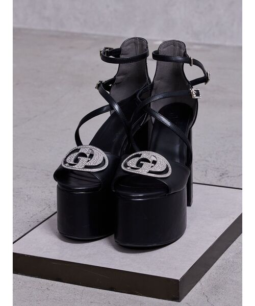 GYDA（ジェイダ）の「GD bijou MOLDベルトサンダル（サンダル・レディース・オフホワイト/ブラック・SMALL/MEDIUM/LARGE）」の5枚目の写真