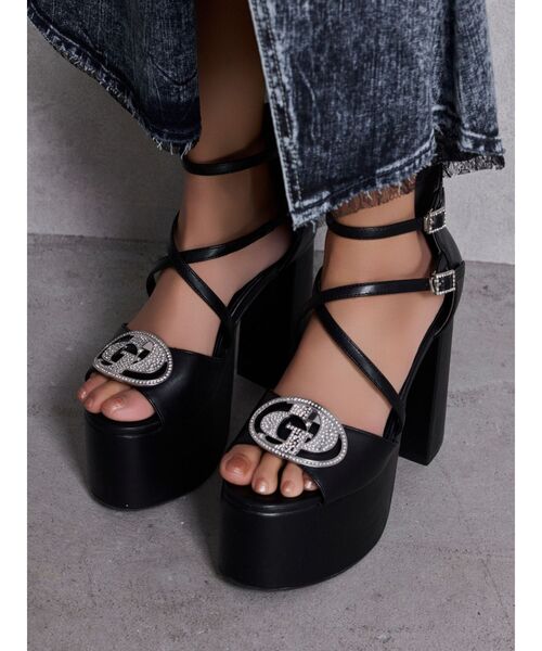 GYDA（ジェイダ）の「GD bijou MOLDベルトサンダル（サンダル・レディース・オフホワイト/ブラック・SMALL/MEDIUM/LARGE）」の10枚目の写真