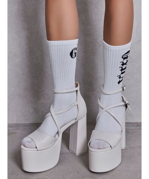 GYDA（ジェイダ）の「GD bijou MOLDベルトサンダル（サンダル・レディース・オフホワイト/ブラック・SMALL/MEDIUM/LARGE）」の13枚目の写真