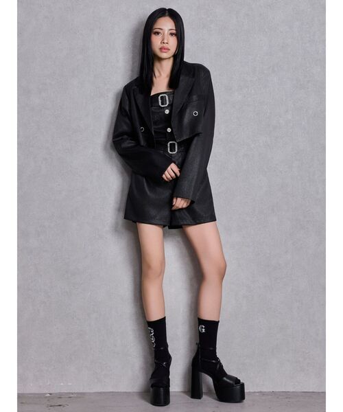 GYDA（ジェイダ）の「GD bijou MOLDベルトサンダル（サンダル・レディース・ブラック/オフホワイト・LARGE/MEDIUM/SMALL）」の10枚目の写真