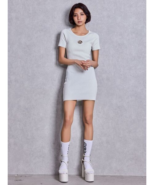 GYDA（ジェイダ）の「GD bijou MOLDベルトサンダル（サンダル・レディース・ブラック/オフホワイト・LARGE/MEDIUM/SMALL）」の14枚目の写真