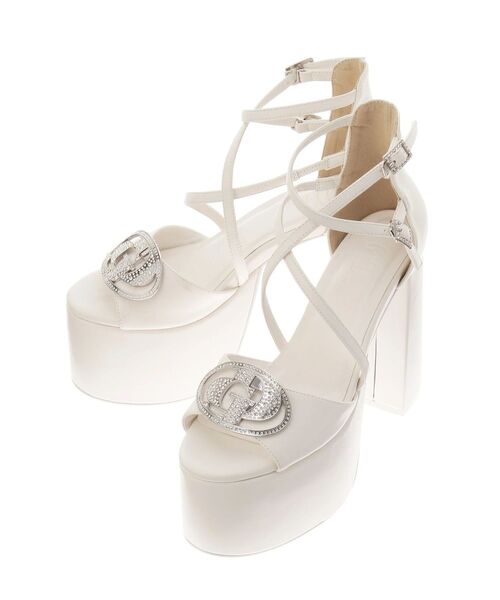 GYDA（ジェイダ）の「GD bijou MOLDベルトサンダル（サンダル・レディース・ブラック/オフホワイト・LARGE/MEDIUM/SMALL）」の3枚目の写真