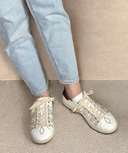 ASH（アッシュ）の「ASH/アッシュ【STAR STUDS】スタッズローカットスニーカー フラットソール 2cmヒール（スニーカー・レディース・ホワイト×レッド/ホワイト×ブラック・37/36/40/39/38/35）」の13枚目の写真