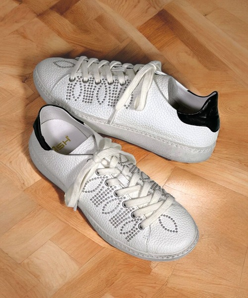 ASH（アッシュ）の「ASH/アッシュ【STAR STUDS】スタッズローカットスニーカー フラットソール 2cmヒール（スニーカー・レディース・ホワイト×レッド/ホワイト×ブラック・37/36/40/39/38/35）」の7枚目の写真