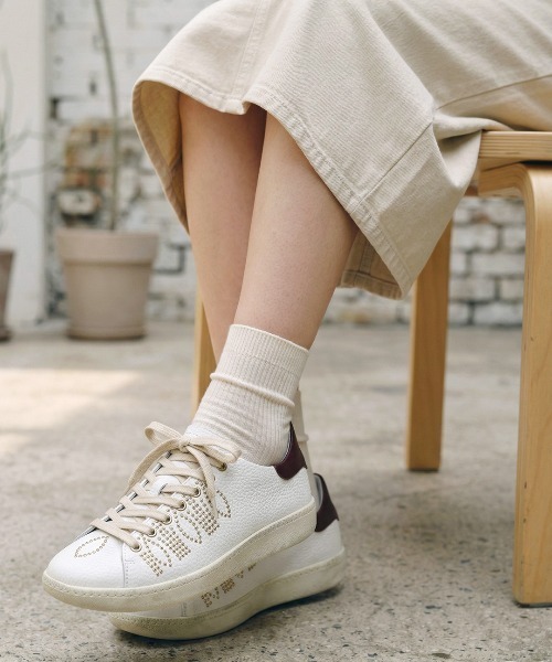 ASH（アッシュ）の「アッシュ【STAR STUDS】スタッズローカットスニーカー ウエスタン フラットソール 2cmヒール（スニーカー・レディース・ホワイト×レッド/ホワイト×ブラック・37/36/40/39/38/35）」の20枚目の写真