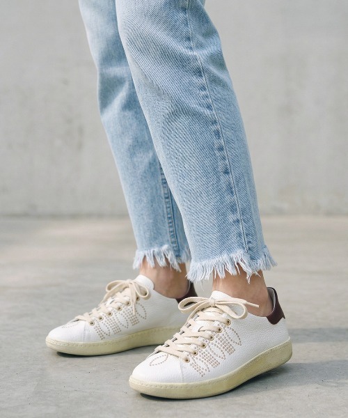 ASH（アッシュ）の「アッシュ【STAR STUDS】スタッズローカットスニーカー ウエスタン フラットソール 2cmヒール（スニーカー・レディース・ホワイト×レッド/ホワイト×ブラック・37/36/40/39/38/35）」の18枚目の写真