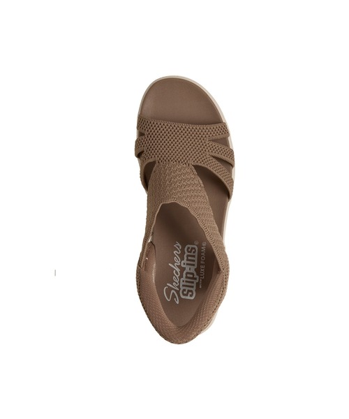 SKECHERS(スケッチャーズ)の「パラレル ライト サマー インバイト(サンダル・レディース・ブラック/モカ/ピンクベージュ/ナチュラル・23cm/24cm/25cm)」の9枚目の写真