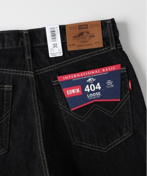 EDWIN(エドウィン)の「EDWIN(エドウィン)【メンズ】「404」ルーズストレート(デニムパンツ・メンズ・ブラック・31inch/34inch/33inch/32inch/30inch/29inch/36inch)」の4枚目の写真