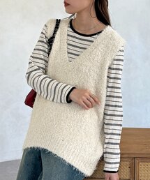 CPCM | フラッグヤーンミドルベスト(ニット/セーター)