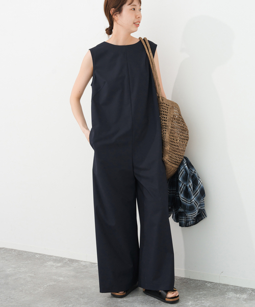 Spick & Span（スピックアンドスパン）の「スリーブレスオールインワン（つなぎ/オールインワン・レディース・チャコールグレー・38）」の11枚目の写真