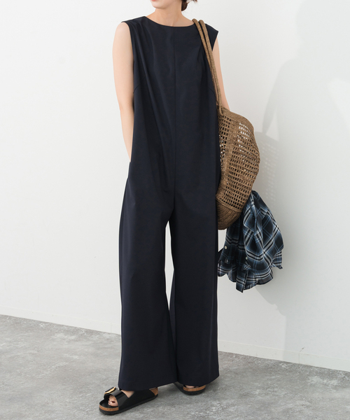 Spick & Span（スピックアンドスパン）の「スリーブレスオールインワン（つなぎ/オールインワン・レディース・チャコールグレー・38）」の12枚目の写真