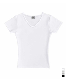 UPING（ユピング）の「[スーパーソフテンセル] nドレッシーノーマルスリムVネック半袖Tシャツ（Tシャツ/カットソー）」