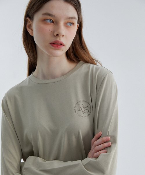 RAVEROUS(レイバーロス)の「RVS オーバーサイズTシャツ カーキ(Tシャツ/カットソー・レディース・その他・1)」の2枚目の写真