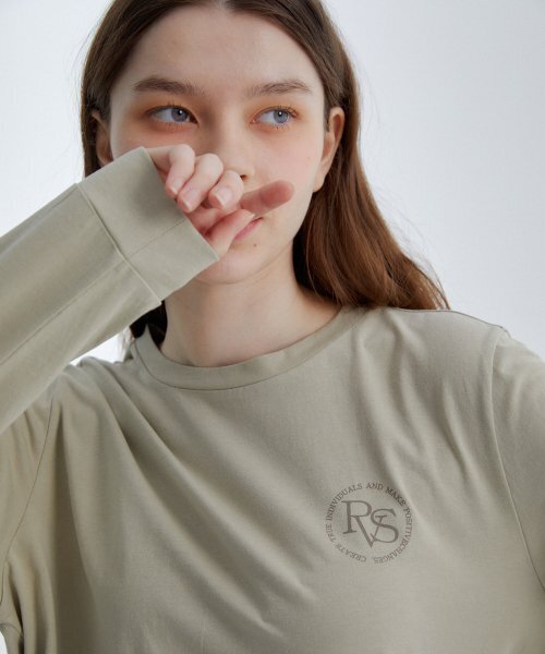 RAVEROUS(レイバーロス)の「RVS オーバーサイズTシャツ カーキ(Tシャツ/カットソー・レディース・その他・1)」の3枚目の写真