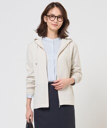 【冷房対策に】Hood Cardigan ニット パーカー