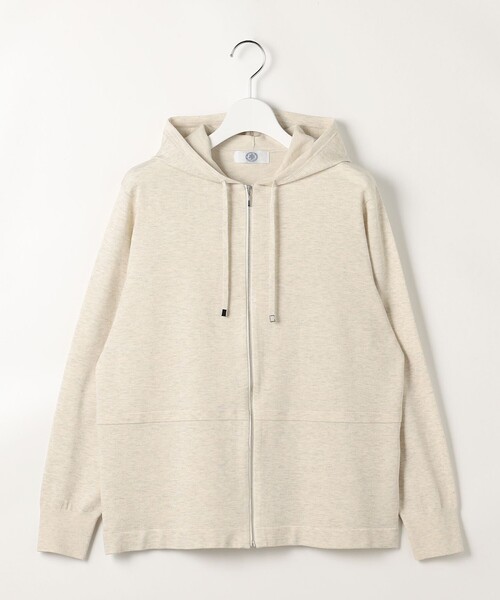 J.PRESS(ジェイプレス)の「【冷房対策に】Hood Cardigan ニット パーカー(カーディガン/ボレロ・レディース・ネイビー系/アイボリー系/ベージュ系・T15/T13)」の9枚目の写真