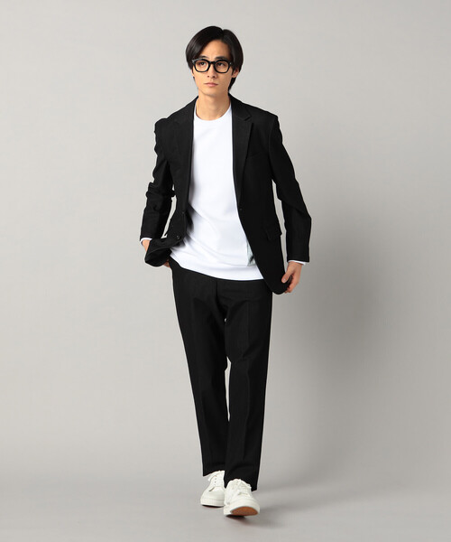 COMME CA MEN(コムサメン)の「柄切り替えデザイン ロングスリーブ(Tシャツ/カットソー・メンズ・ブラック/チャコールグレー/ホワイト・M/L)」の21枚目の写真