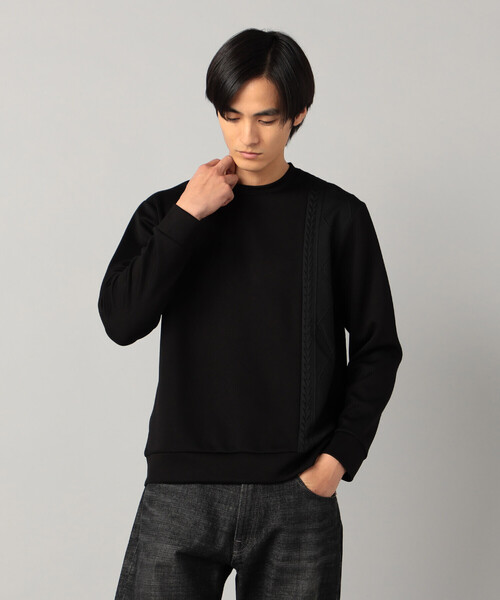 COMME CA MEN(コムサメン)の「柄切り替えデザイン ロングスリーブ(Tシャツ/カットソー・メンズ・ブラック/チャコールグレー/ホワイト・M/L)」の6枚目の写真