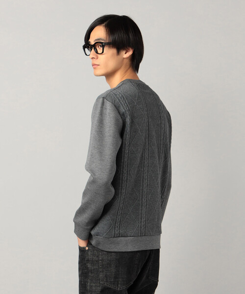 COMME CA MEN(コムサメン)の「柄切り替えデザイン ロングスリーブ(Tシャツ/カットソー・メンズ・ブラック/チャコールグレー/ホワイト・M/L)」の10枚目の写真