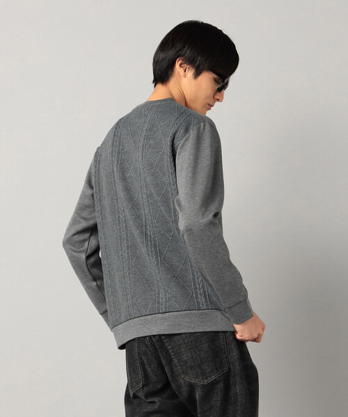 COMME CA MEN(コムサメン)の「柄切り替えデザイン ロングスリーブ(Tシャツ/カットソー・メンズ・ブラック/チャコールグレー/ホワイト・M/L)」の11枚目の写真