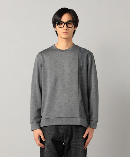 COMME CA MEN(コムサメン)の「柄切り替えデザイン ロングスリーブ(Tシャツ/カットソー・メンズ・ブラック/チャコールグレー/ホワイト・M/L)」の12枚目の写真