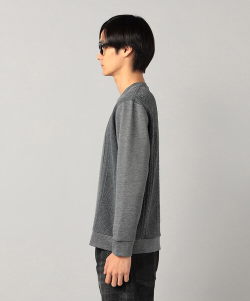 COMME CA MEN(コムサメン)の「柄切り替えデザイン ロングスリーブ(Tシャツ/カットソー・メンズ・ブラック/チャコールグレー/ホワイト・M/L)」の13枚目の写真