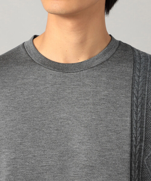 COMME CA MEN(コムサメン)の「柄切り替えデザイン ロングスリーブ(Tシャツ/カットソー・メンズ・ブラック/チャコールグレー/ホワイト・M/L)」の15枚目の写真