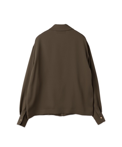 CULLNI（クルニ）の「Dry Stretch Cloth Button-Tab Pocket Zip Up Shirt（シャツ/ブラウス・メンズ・ネイビー/ブラウン/ブラック・2/1/0）」の7枚目の写真