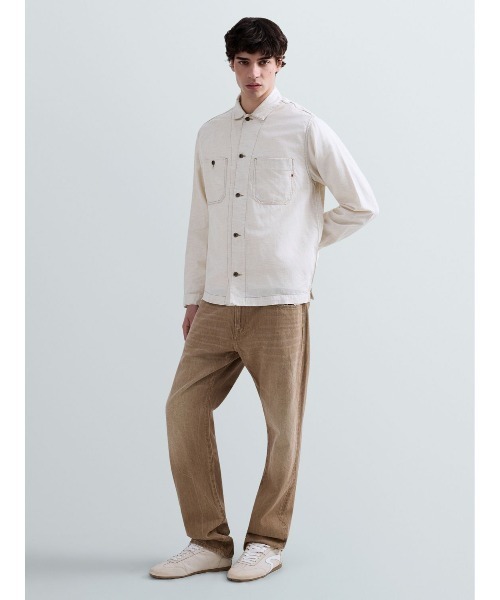 REPLAY(リプレイ)の「デニムオーバーシャツ(セットアップ)(デニムジャケット・メンズ・アイボリー・MEDIUM/SMALL/X-LARGE/LARGE)」の3枚目の写真