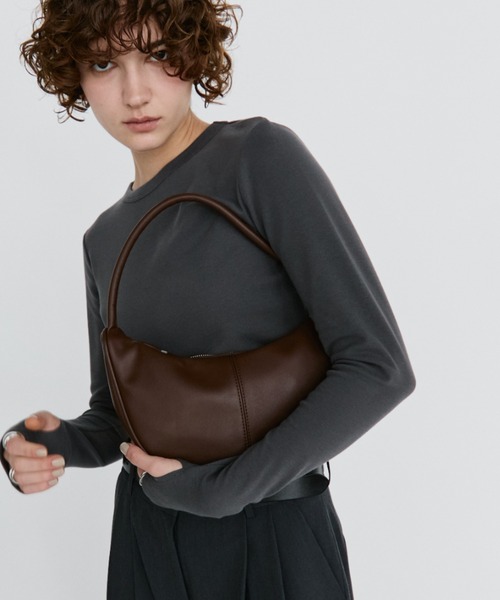 arholiday.standard(エーアールホリデースタンダード)の「one-handle curved shoulder bag / ワンハンドルカーブショルダーバッグ(ショルダーバッグ・レディース・ブラウン/ブラック・FREE)」の21枚目の写真