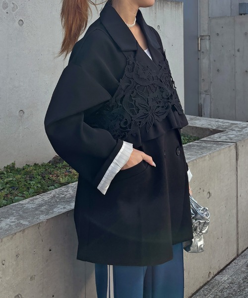 ISOOK（アイスー）の「【ISOOK / アイスー】レースデザインキャミソールビスチェ / キャミソール 重ね着 レイヤード プリーツ お呼ばれ オケージョン 結婚式 二次会 同窓会 セットアップ 春服 ブラック グレー（その他トップス・レディース・ブラック/グレー・FREE）」の22枚目の写真