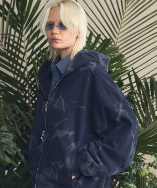 UNISEX》Sun-fade Prime-Over Sweat Zip Hoodie/サンフェードプライム