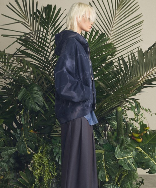 UNISEX》Sun-fade Prime-Over Sweat Zip Hoodie/サンフェードプライム